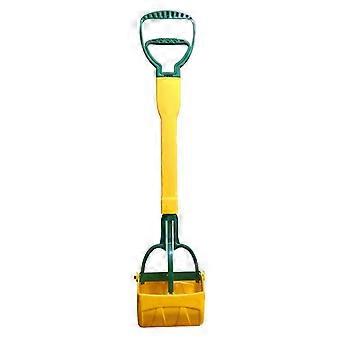 Long Handle Dog Pooper Scooper Pet Waste Picker Yellow