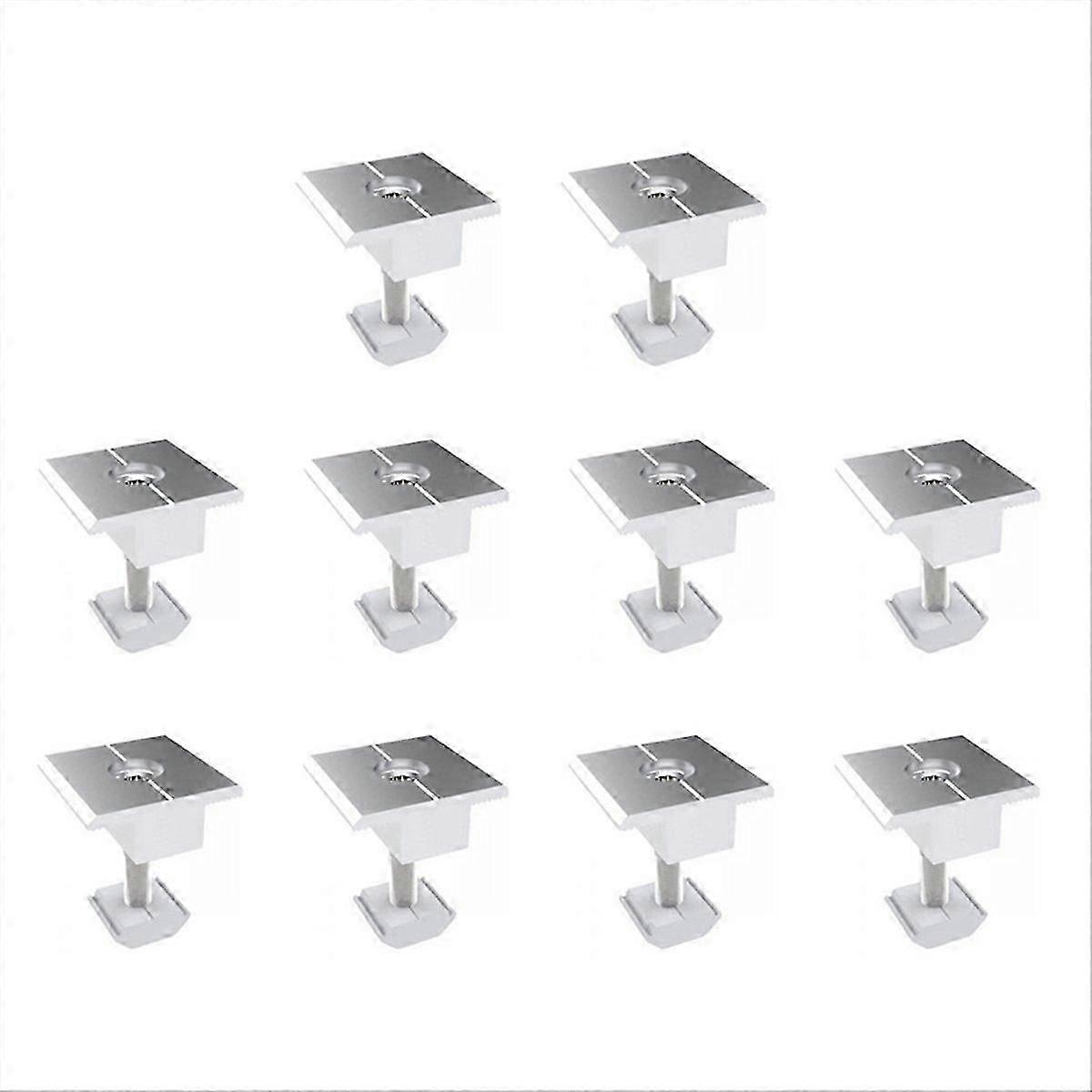 10Pc Adjustable Solar Panel Bracket Clamp compatible withSolar Panel System 30mm