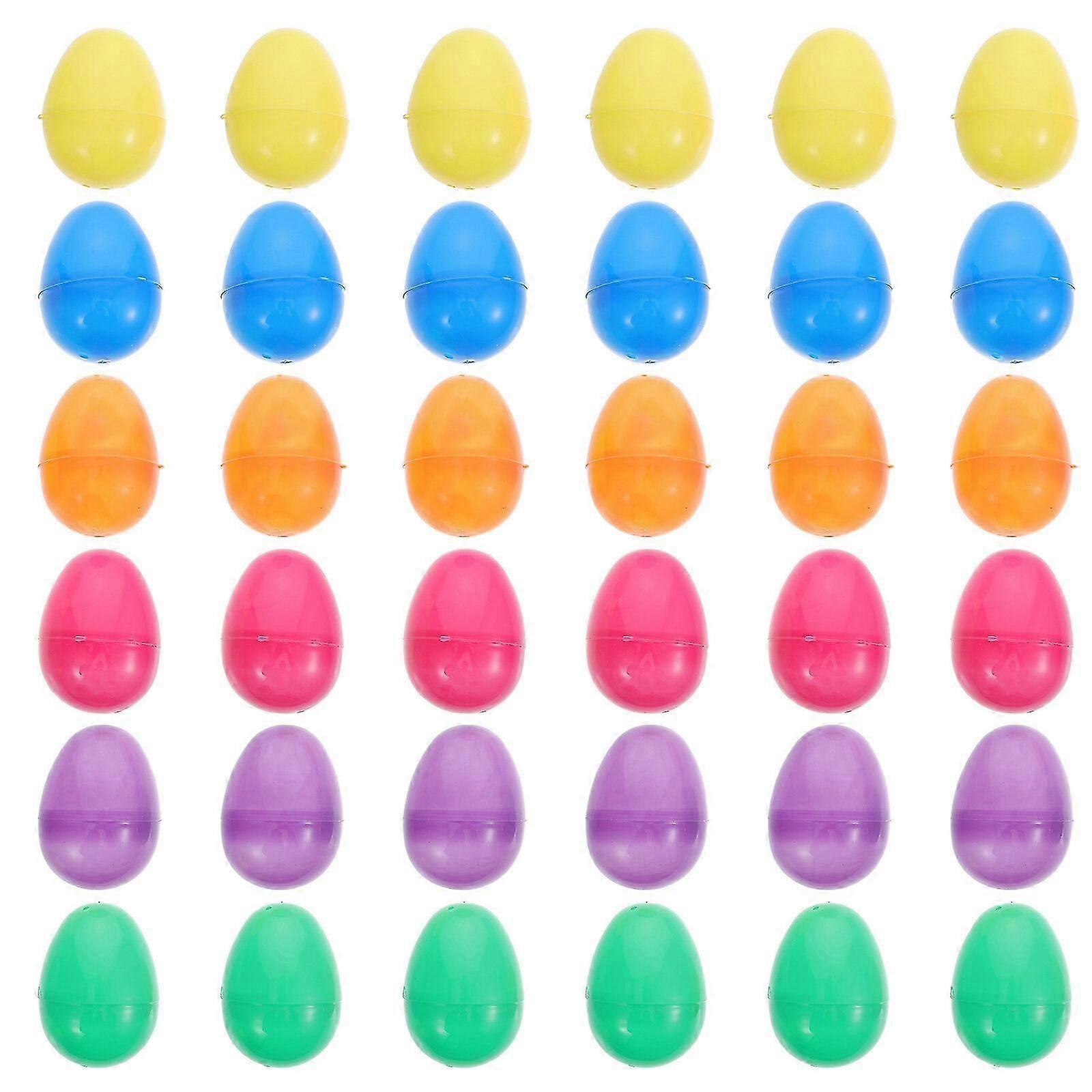 36Pcs Easter Eggs Easter Party Eggs Children Easter Eggs Kids Graffiti Eggs Empty Eggs