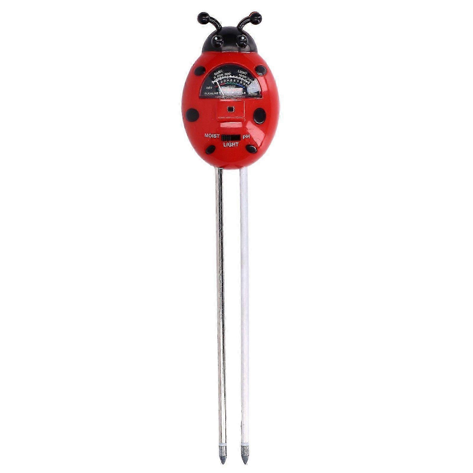 Moisture Meter 3 Calibration Tables Ladybug Shape Simple Operation Multifunction PH Tester