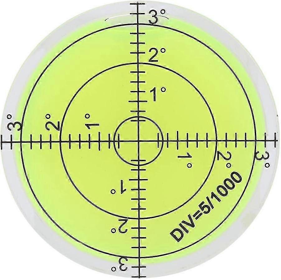 ABS Plastic Diameter 60mm Spirit Bubble Level Measuring Tool Round with Scale for Camera Platform Scale