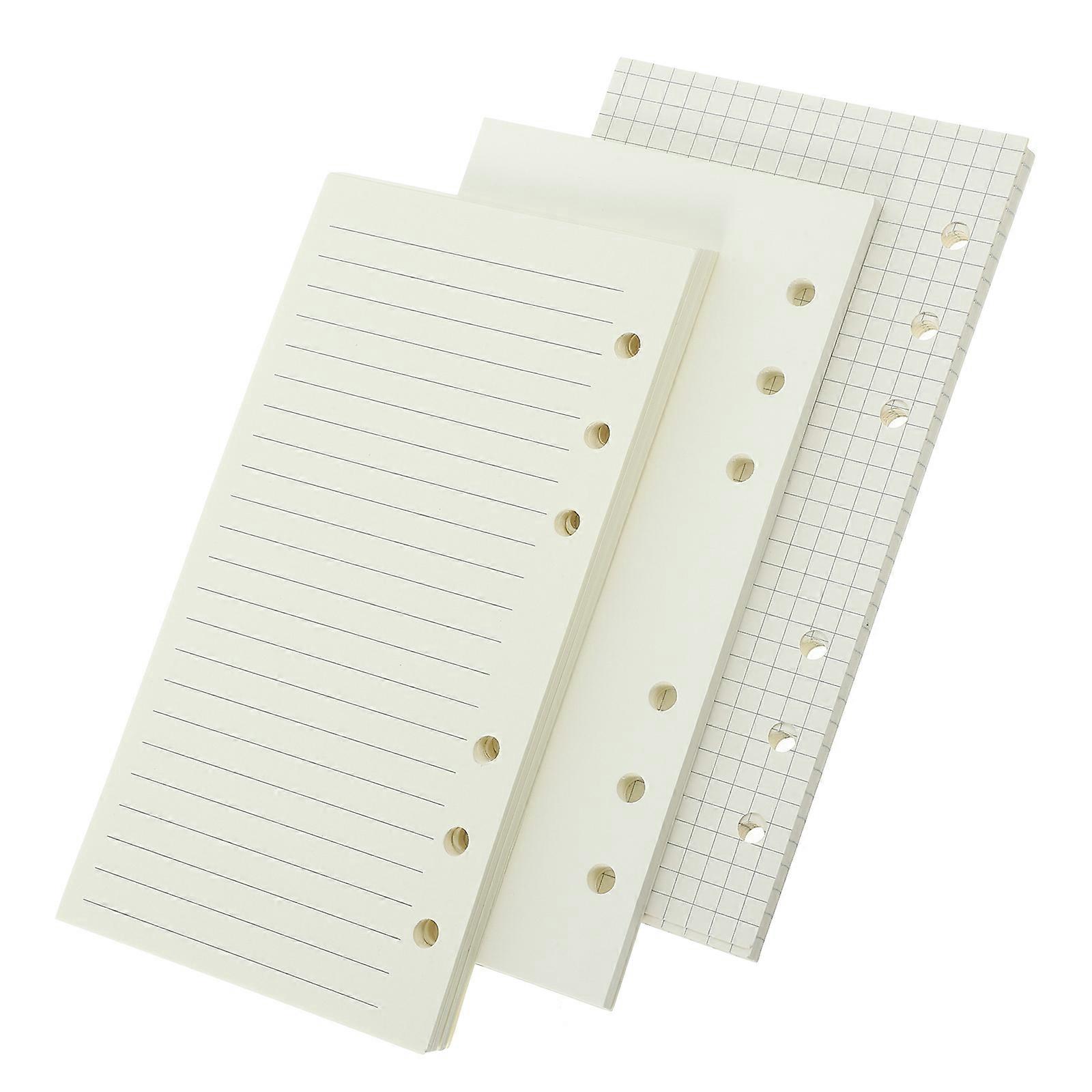 Notebook Replacement Inserts Loose Leaf Paper Refills for 2Pcs 3 Books
