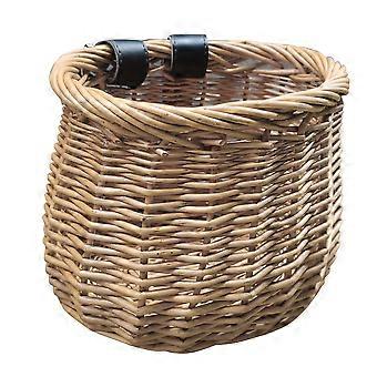 Wicker Basket Bike Front Basket for Children 1Pcs Rattan Wood Color