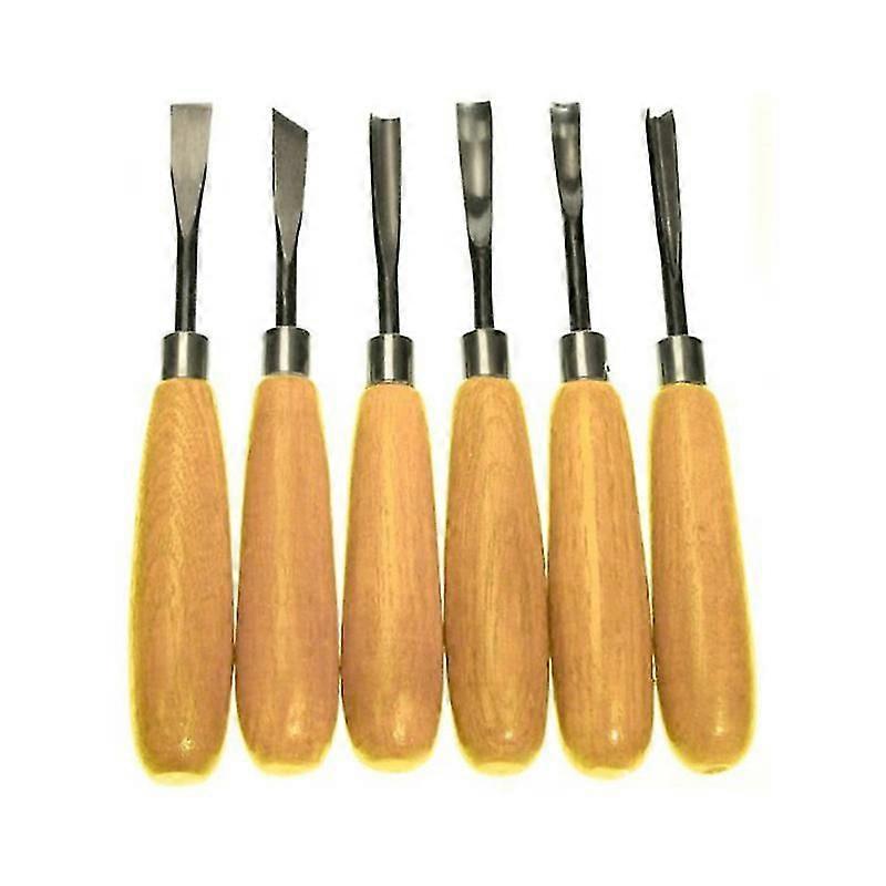 6pcs Wood Carvers Basic Tool Set With Straight