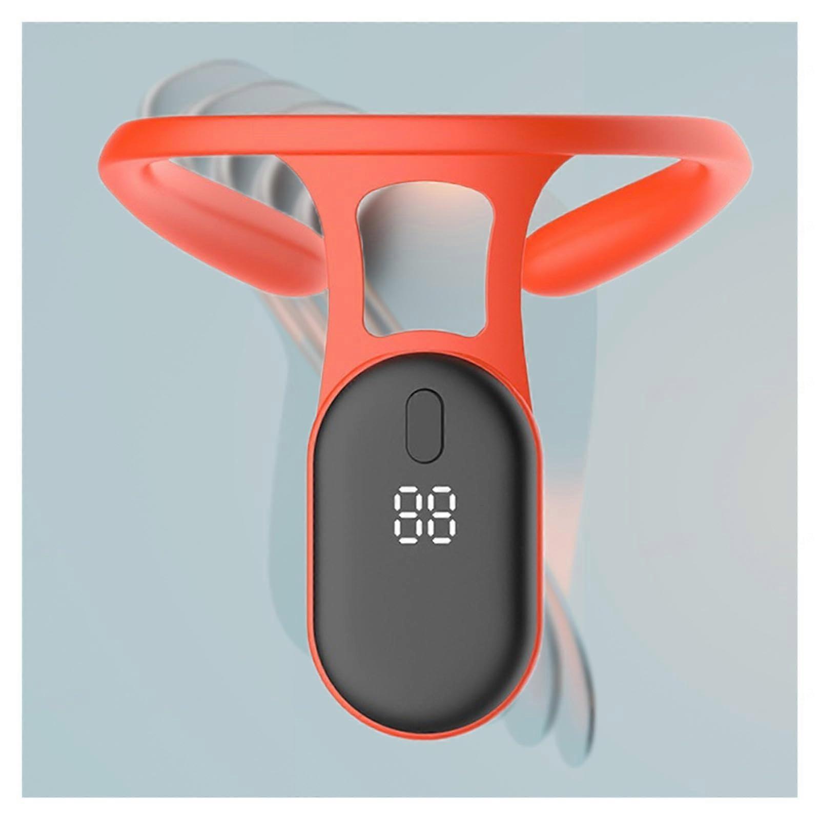 Smart Posture Corrector with Automatic Vibration Reminder, USB Rechargeable Trainer, Orange