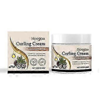 Natural Castor Oil Curling Cream for Long-Lasting, Bouncy, Shiny Curls