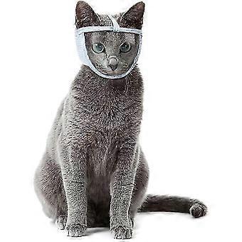 Cat Muzzle, Breathable Cat Face Cover Transparent Anti Bite Face Protection for Nail Trimming Bathing Medium
