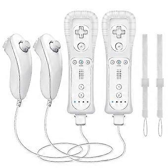 2025 Neuestes Modell (Weiß * 2) Wii / WII U Fernbedienung mit Motion Plus, Wii / WII U