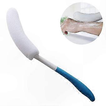 Non-Slip Bath Brush with Curved Handle compatible with Seniors & Pregnant Women