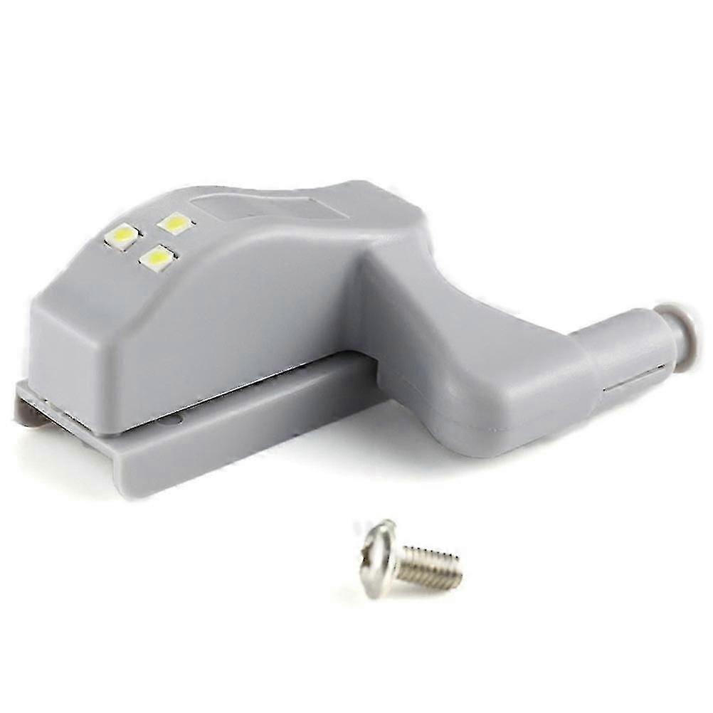 Touch Sensor LED Hinge Lights for Cupboards 10Pcs Warm Light Grey