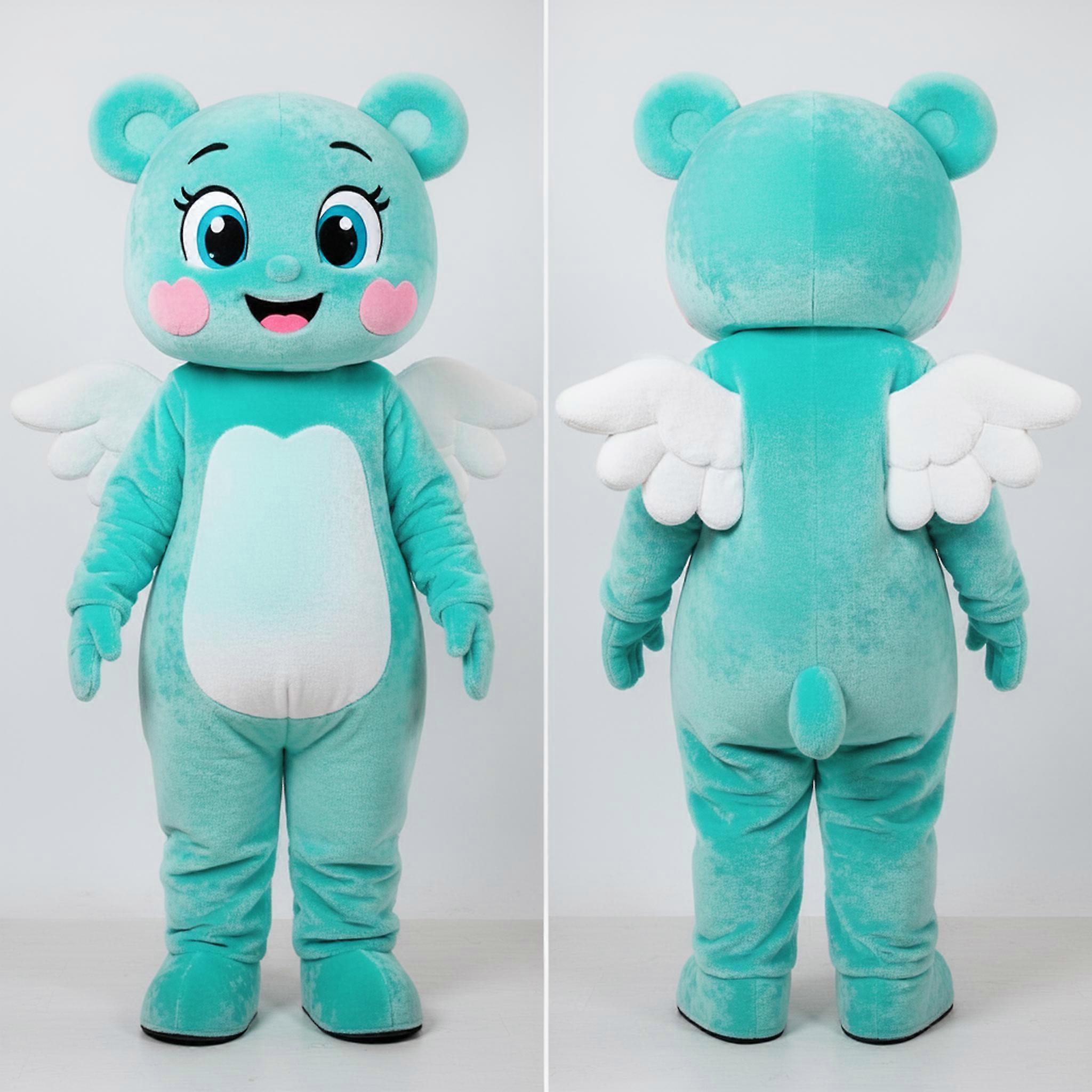 MASTICOT Turquoise Flowing Cupid Mascot