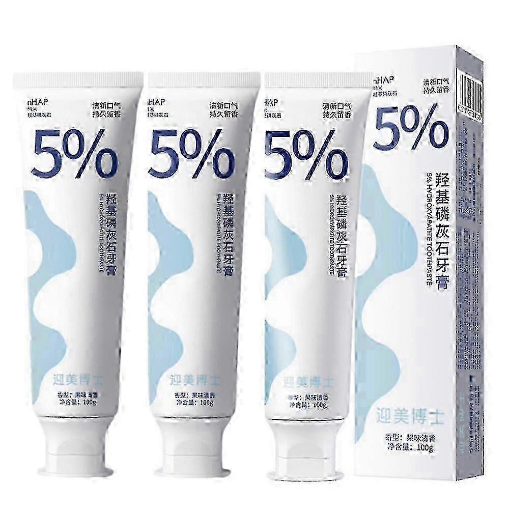 Hydroxyapatite Toothpaste, 3X Nano Formula for Deep Cleaning & Fresh Breath