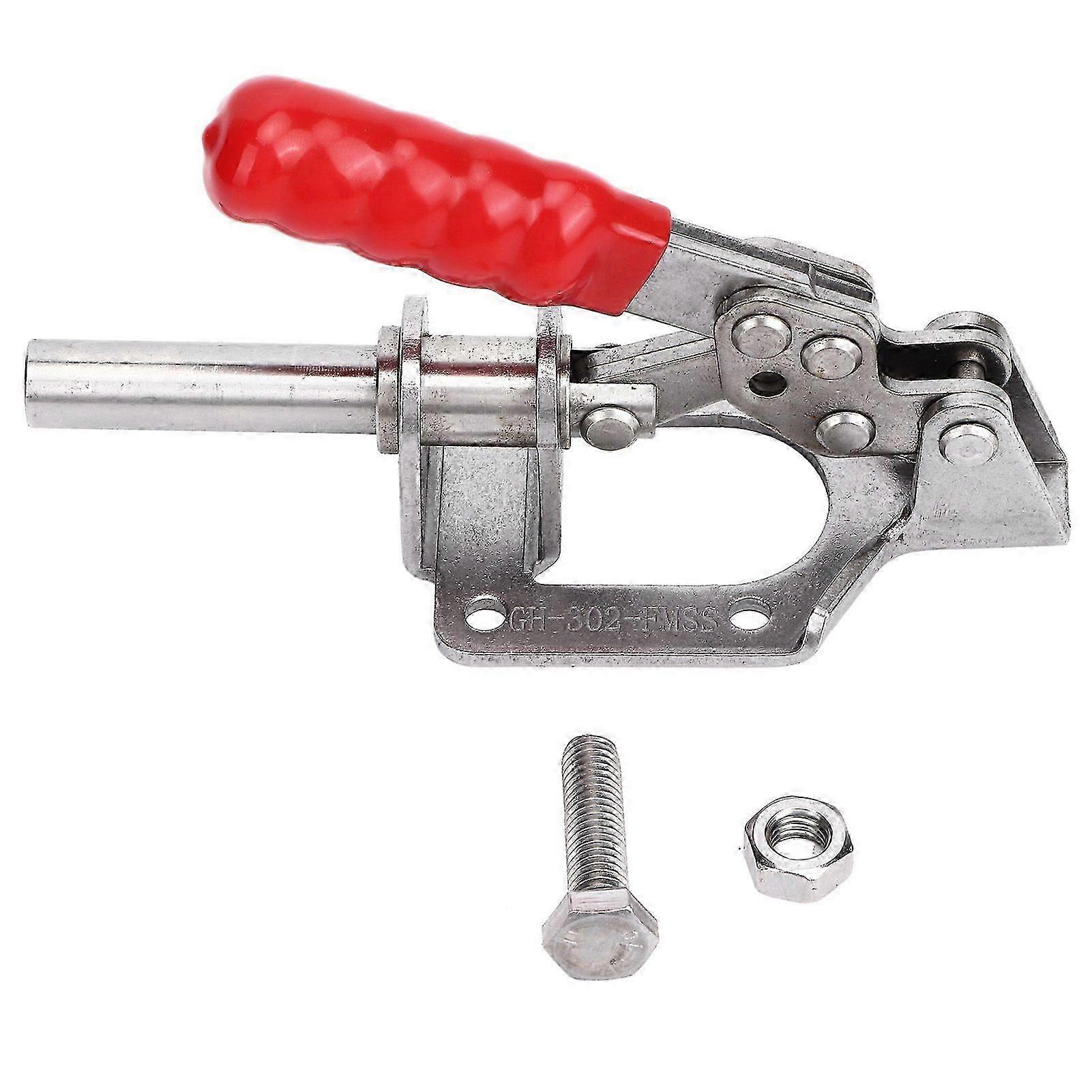 Push Pull Toggle Clamp 302F Quick Release, 136kg Capacity, Compatible with Welding Equipment Setup