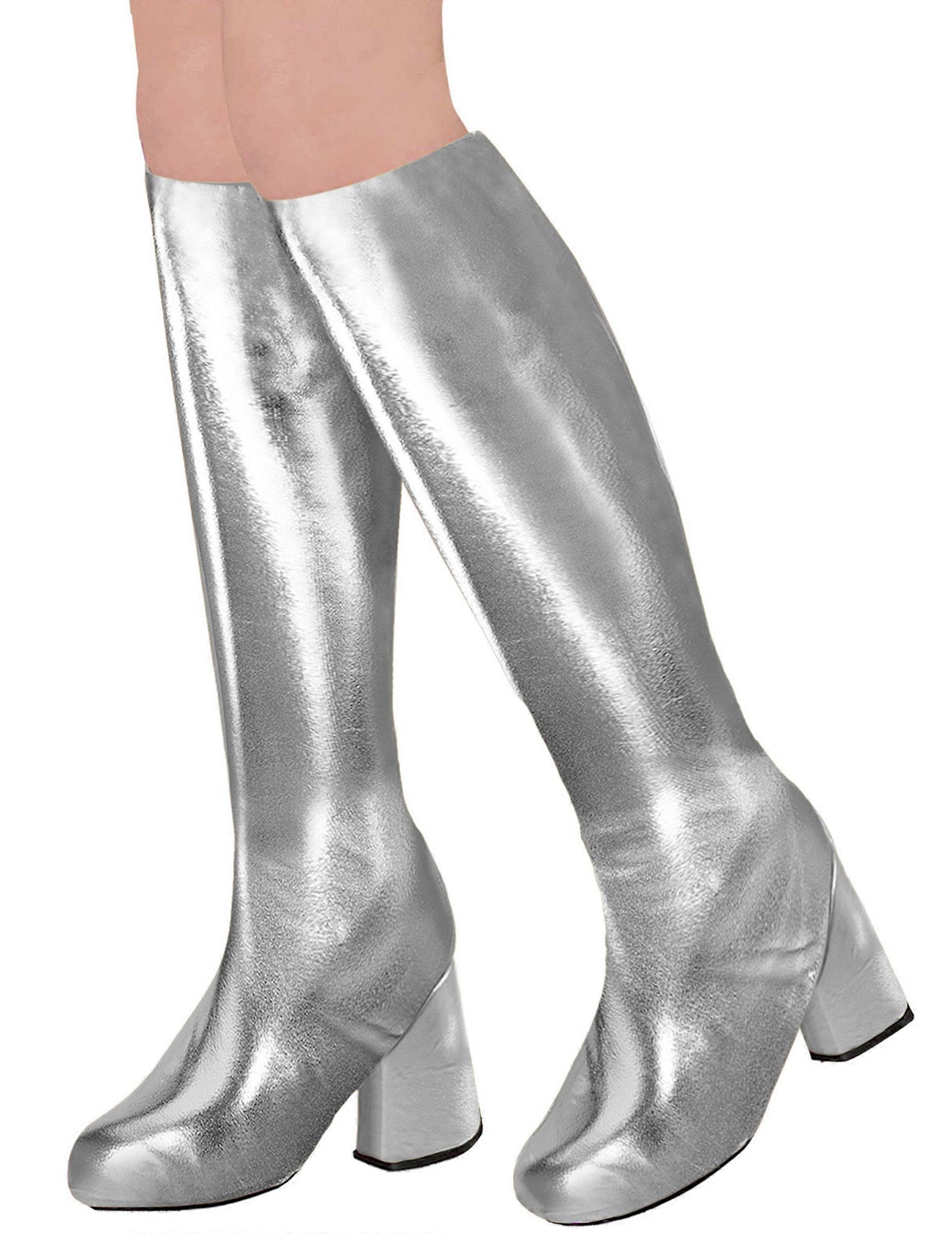 Retro 60s silver overboots