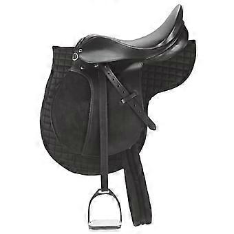Kerbl Zadel pony leer zwart