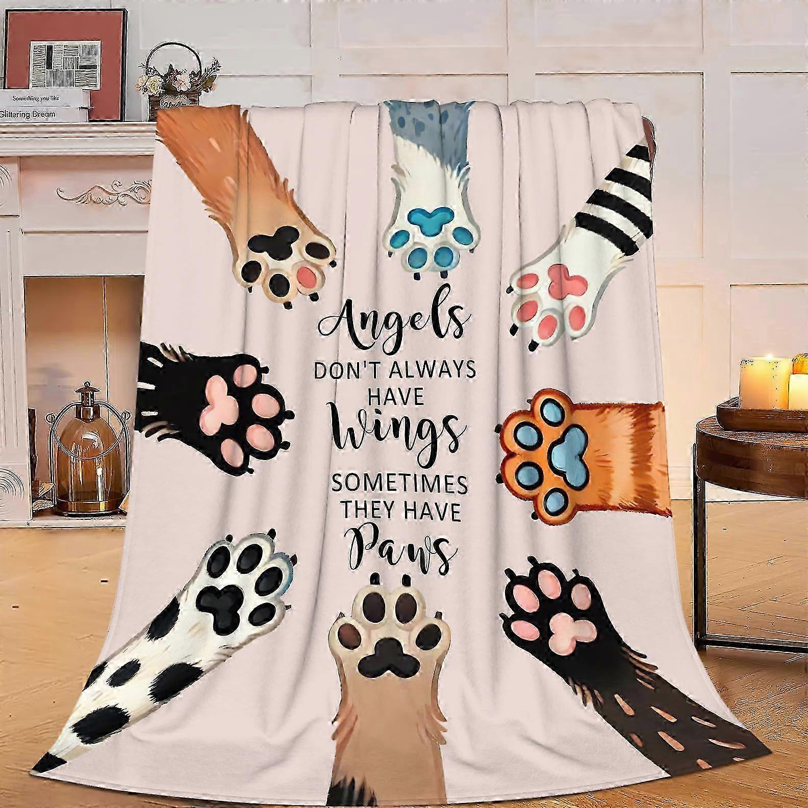 Rabbit-Texture Flannel Bed Blanket
