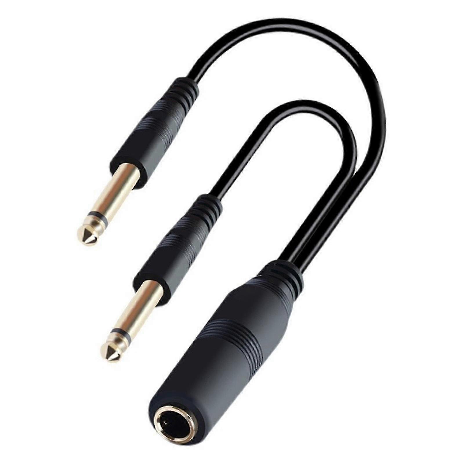 30cm 6.35mm Y-Split Audio Cable