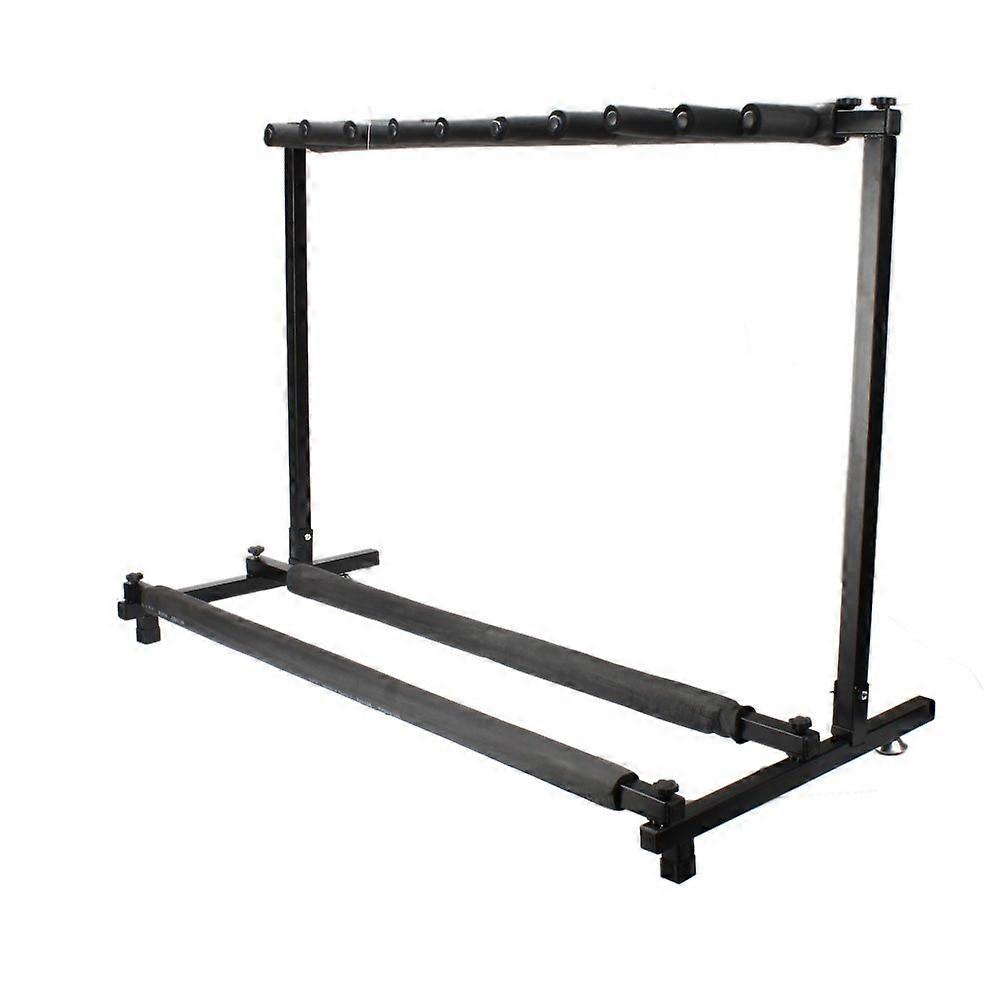 Foldable 9 Guitar Stand Rack with SpaceSaving Design for Studio and Home Display