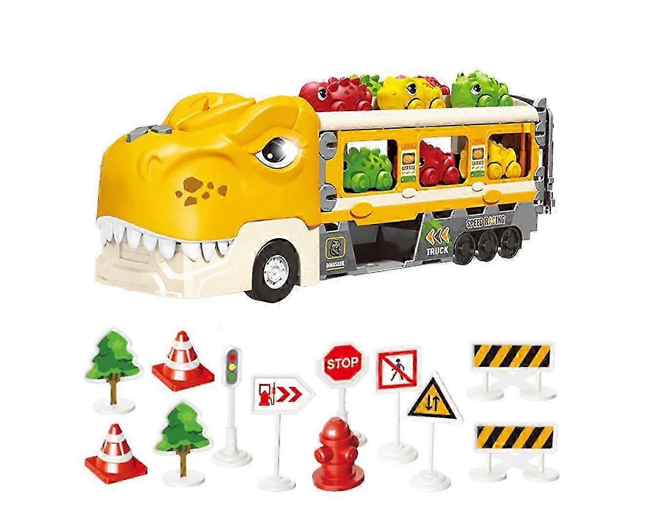 Dino Truck Toy with Stretch & Launch Function