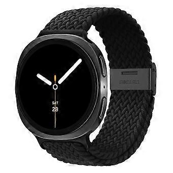 Stretchy Braided Nylon Band for Samsung Galaxy Watch 8 40mm 44mm and Watch 8 Classic 46mm, No Gap Adjustable Sport Strap