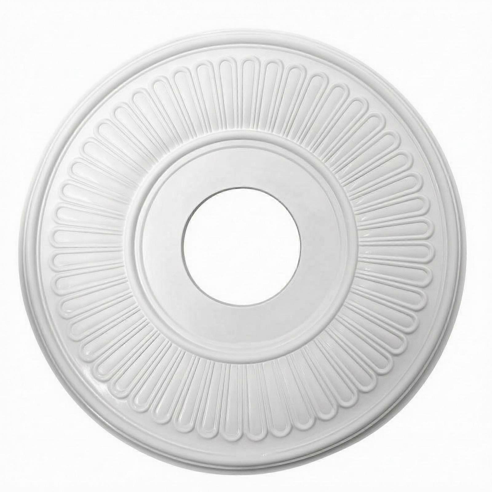 PU Ceiling Medallion Paintable Round PU Ceiling Medallion Fluted Pattern