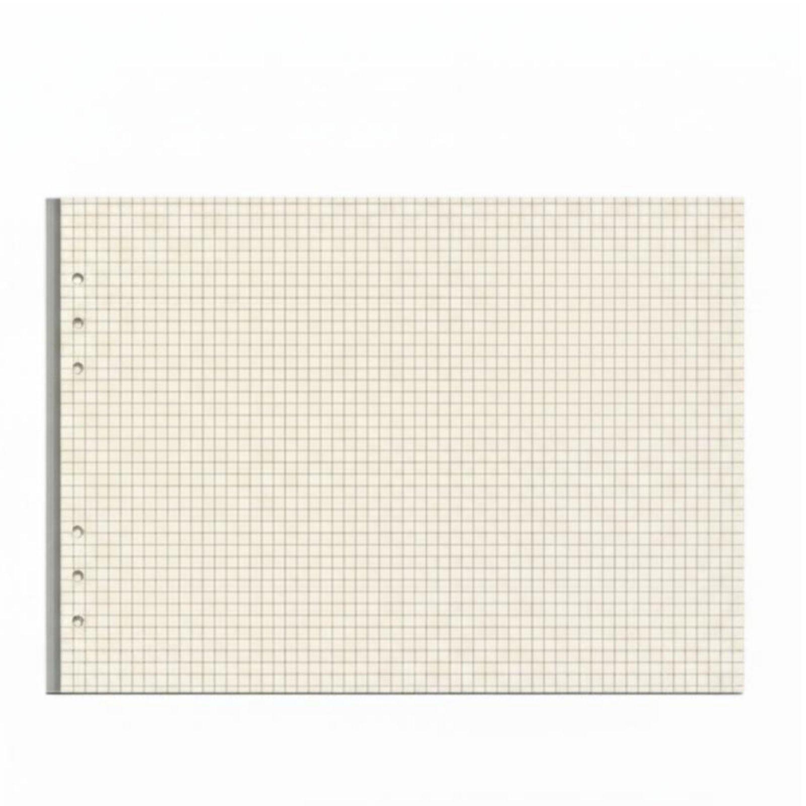 Landscape Mind Map Notebook Letter Size, 6-Hole Removable Binder, Graph Cornell
