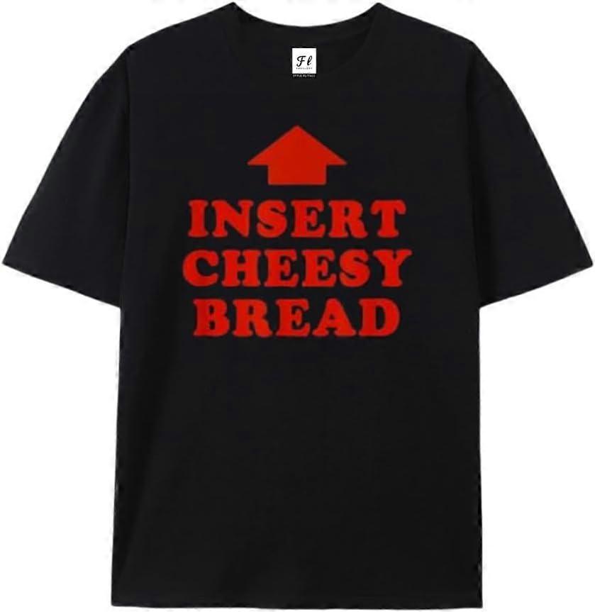 Insert Cheesy Bread Viral T-Shirt Black