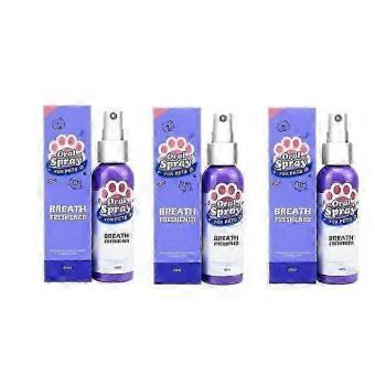 3Pcs Pet Teeth Freshener Spray