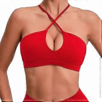 Women's Sports Bra Criss Cross Strappy Yoga Workout Top Multiple Color Options