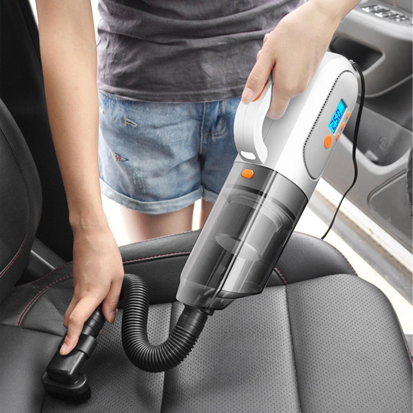 Car Vacuum Handheld Cleaner,tire Inflator For Car,12v Air Compressor With Led Light,4 In 1 Portable Vacuum Cleaner With Air Pump