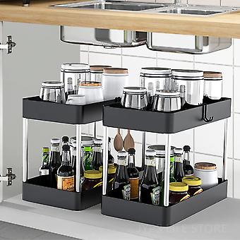 Organizer Sotto Lavello Smonter Regolabile | 10 Pannelli Rimovibili | Acciaio INOX | Bianco - Foto 7