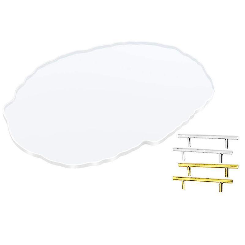 Silicone Oval Molds With 2 Pair Handles For Making Tray