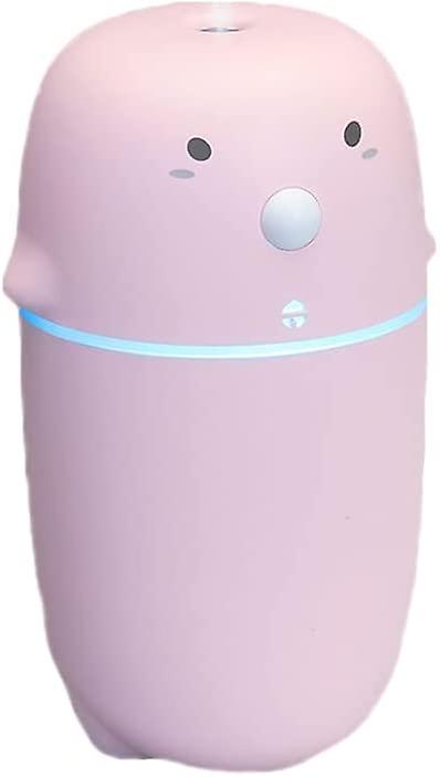 Mini Fun Home Humidifier Pink, Night Light Function, Auto Shut Off, Quiet