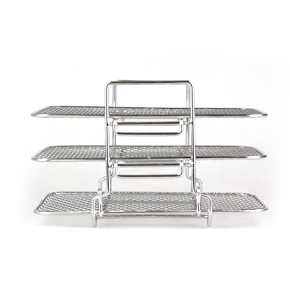 3-layers Rack Stackable Grid Grilling Rack Stainless Steel For Ninja Dz201 Dz401 Kitchen Tool