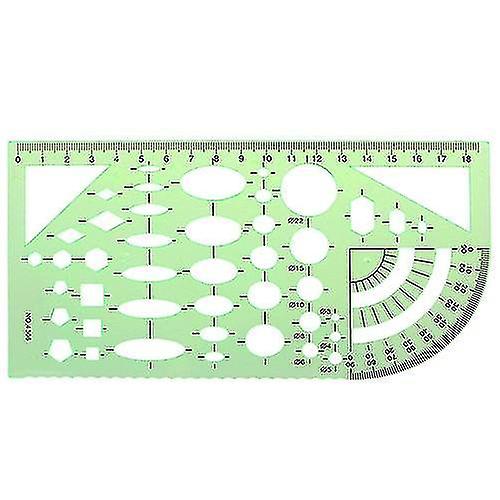 4306 Plastic Geometric Template Ruler measuring Tools