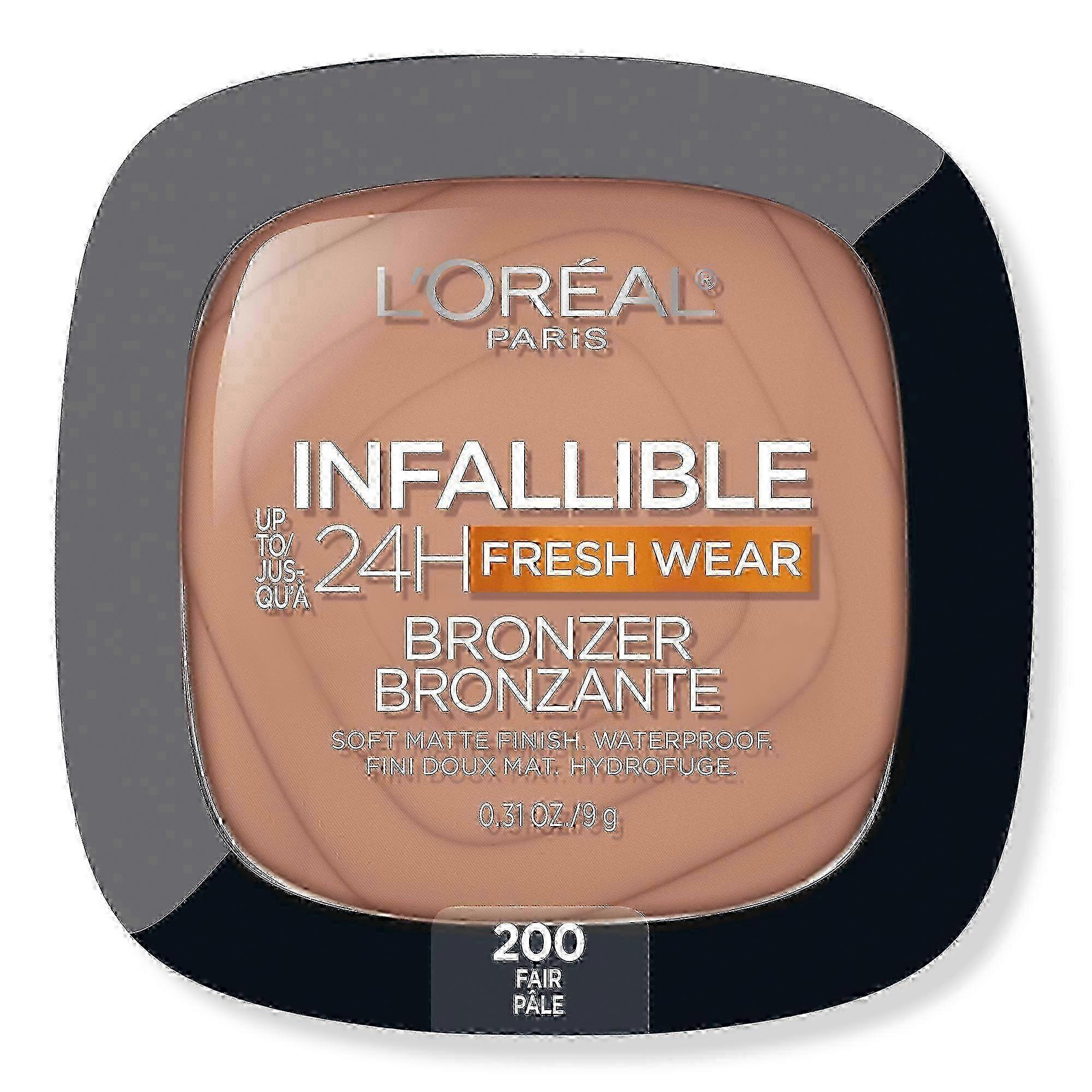 L'oréal Infallible 24h Fresh Wear Soft Matte Bronzer, 200 Fair, 0.31 Oz