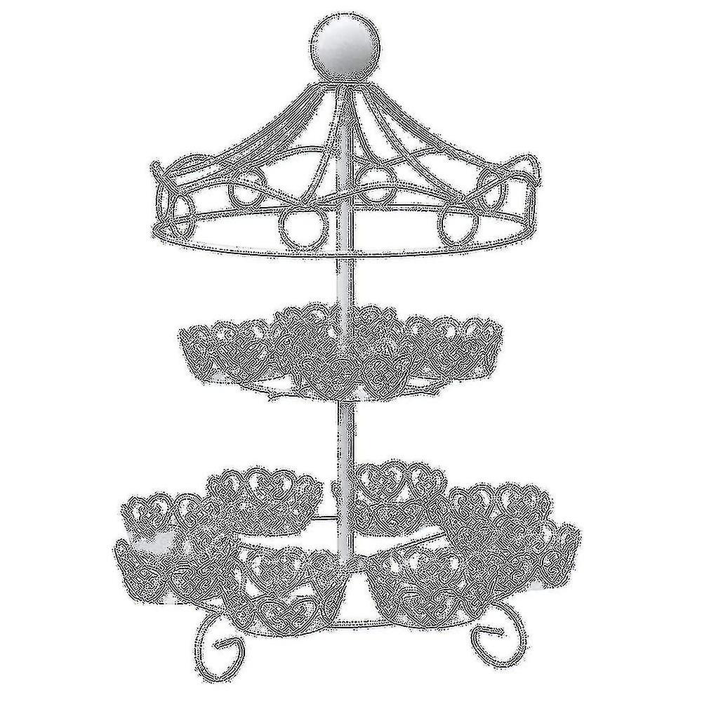 2 Layer-12 Count Cupcake Stand Holder Display Wedding Cake Cup Display Stand