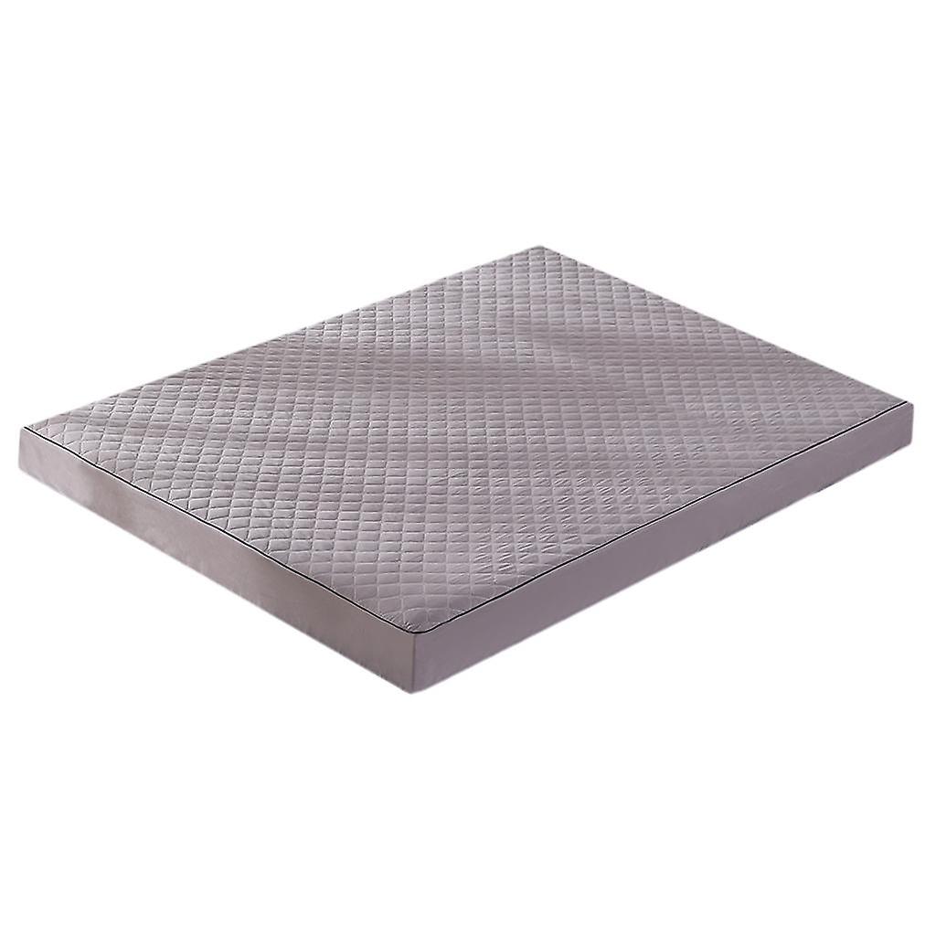 Comfortable Soft Cotton Fitted Bed Sheet Mattress Cover Gray