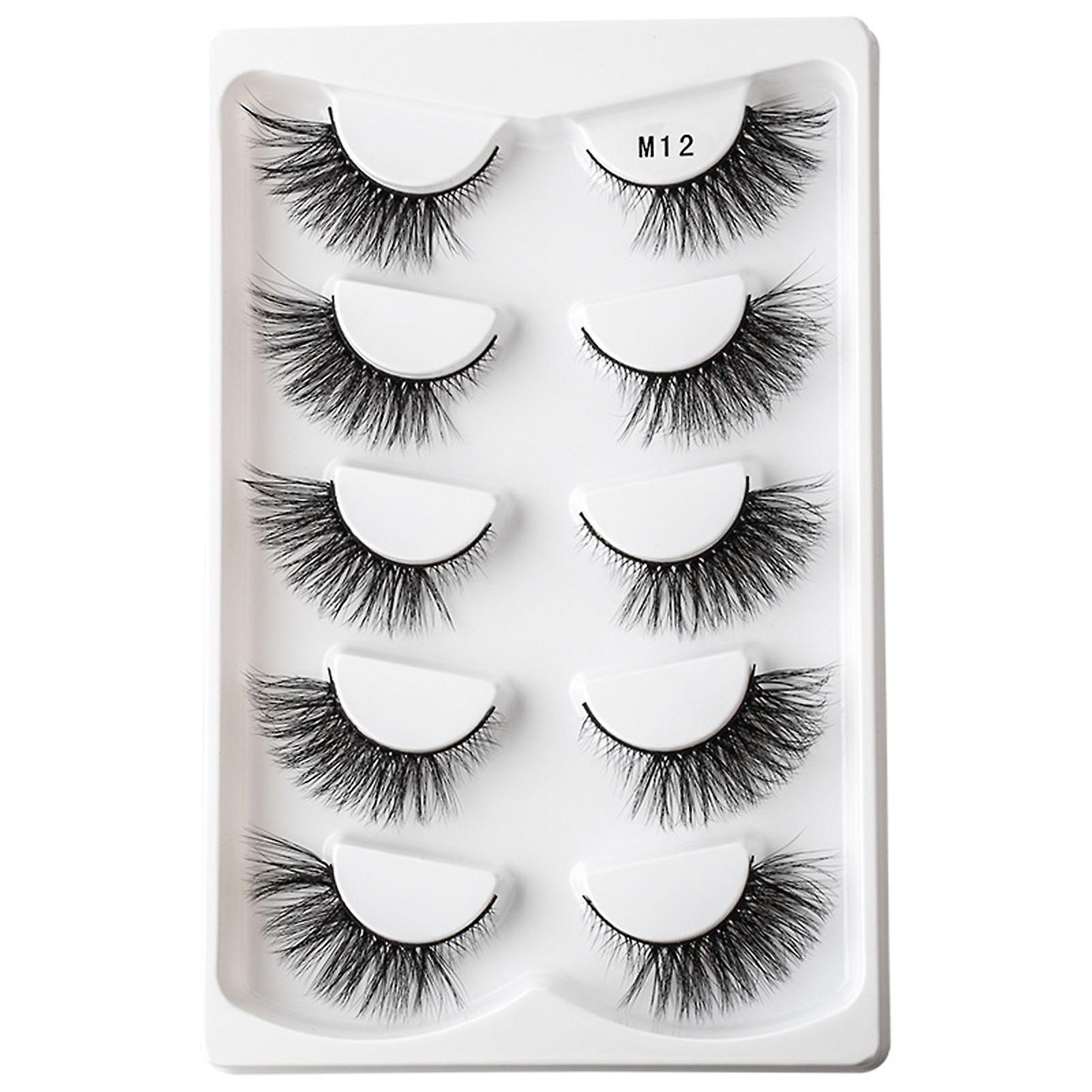 5 Pairs Dramatic Long Eyelashes Eyes Look Bigger Brighter Fuller Lashes