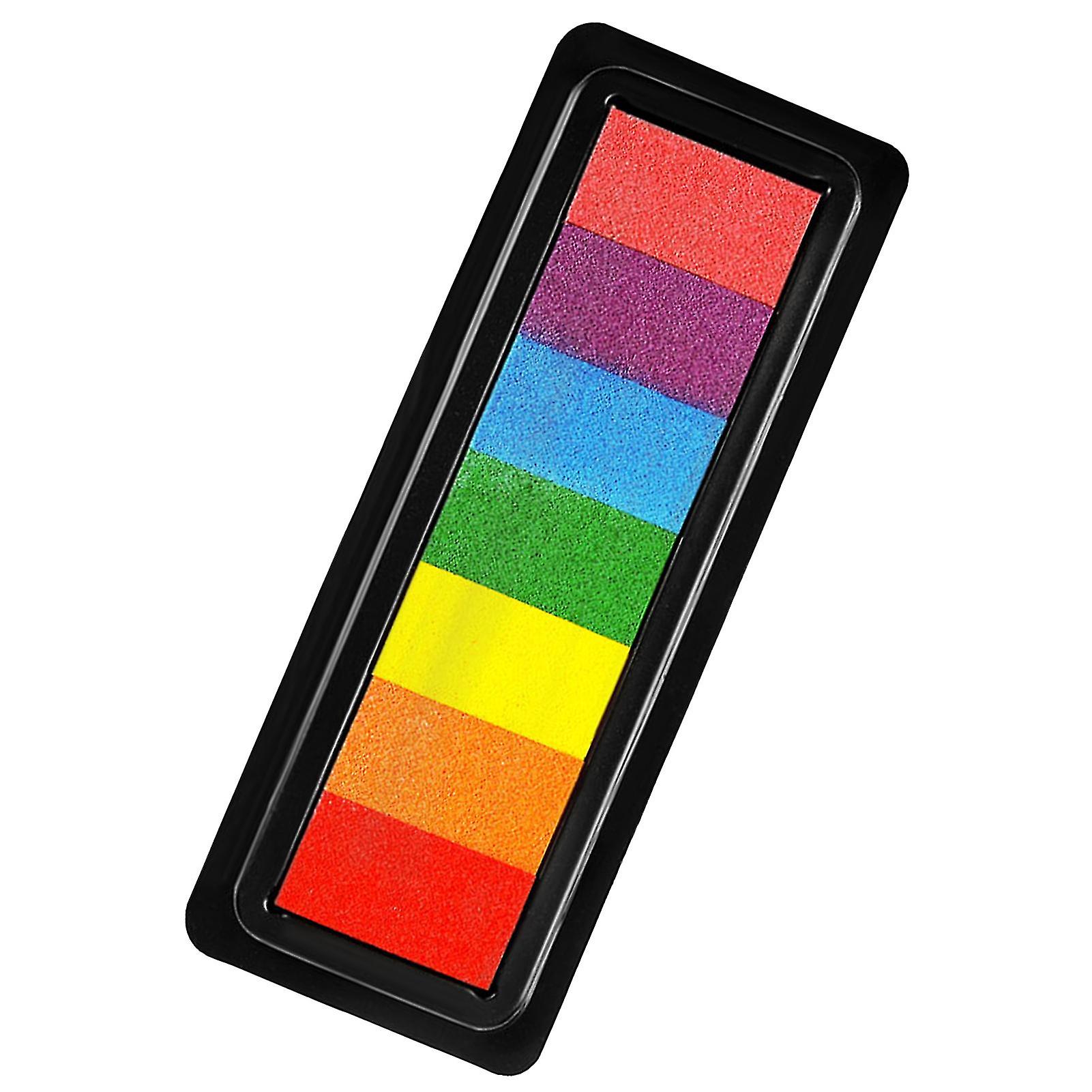 Kids Ink Pad Diy Colorful Fast Dry 7 Colors Craft Ink Pad For School